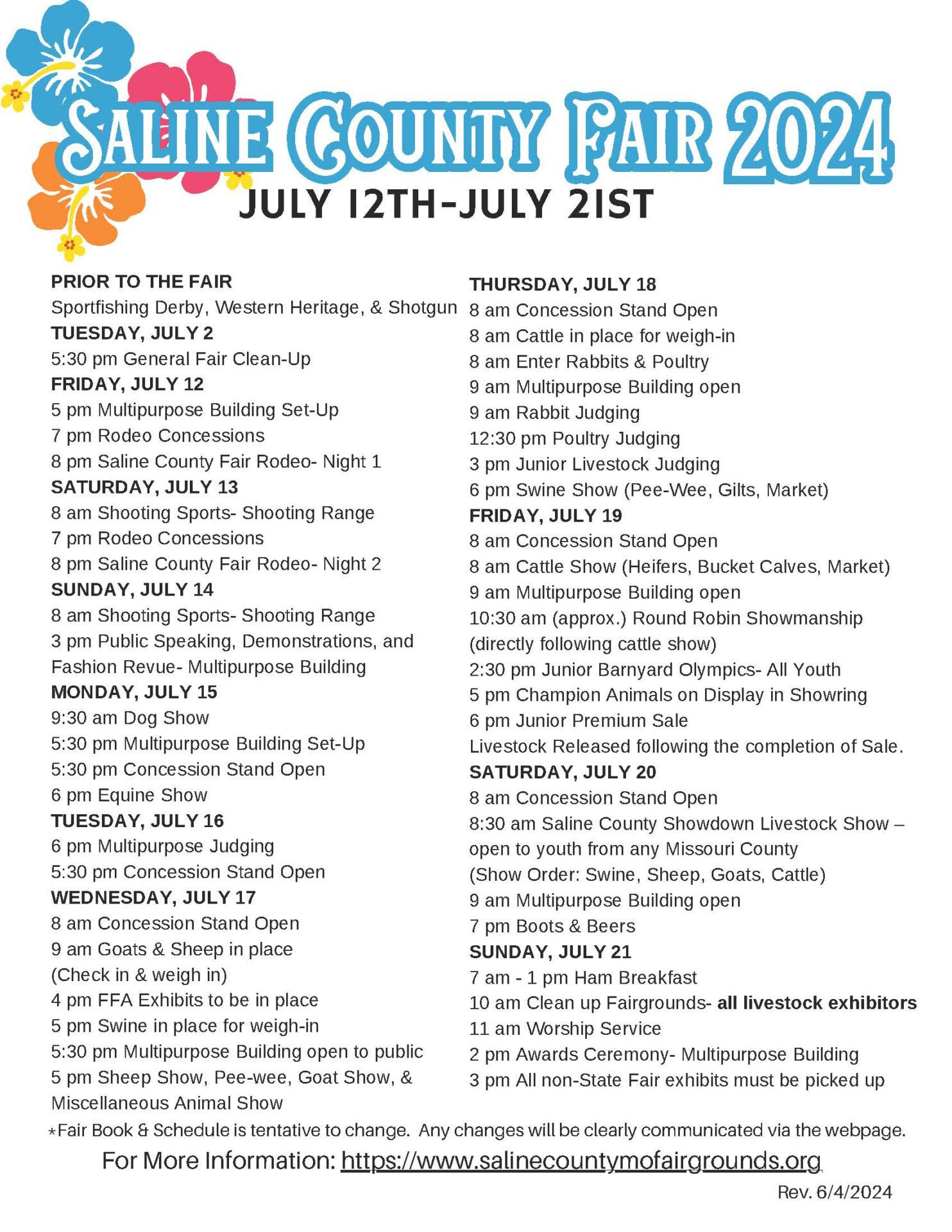 Saline County Fair 2024 Schedule Elke Nicoli